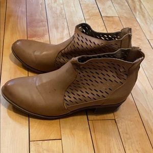 Brown ankle booties